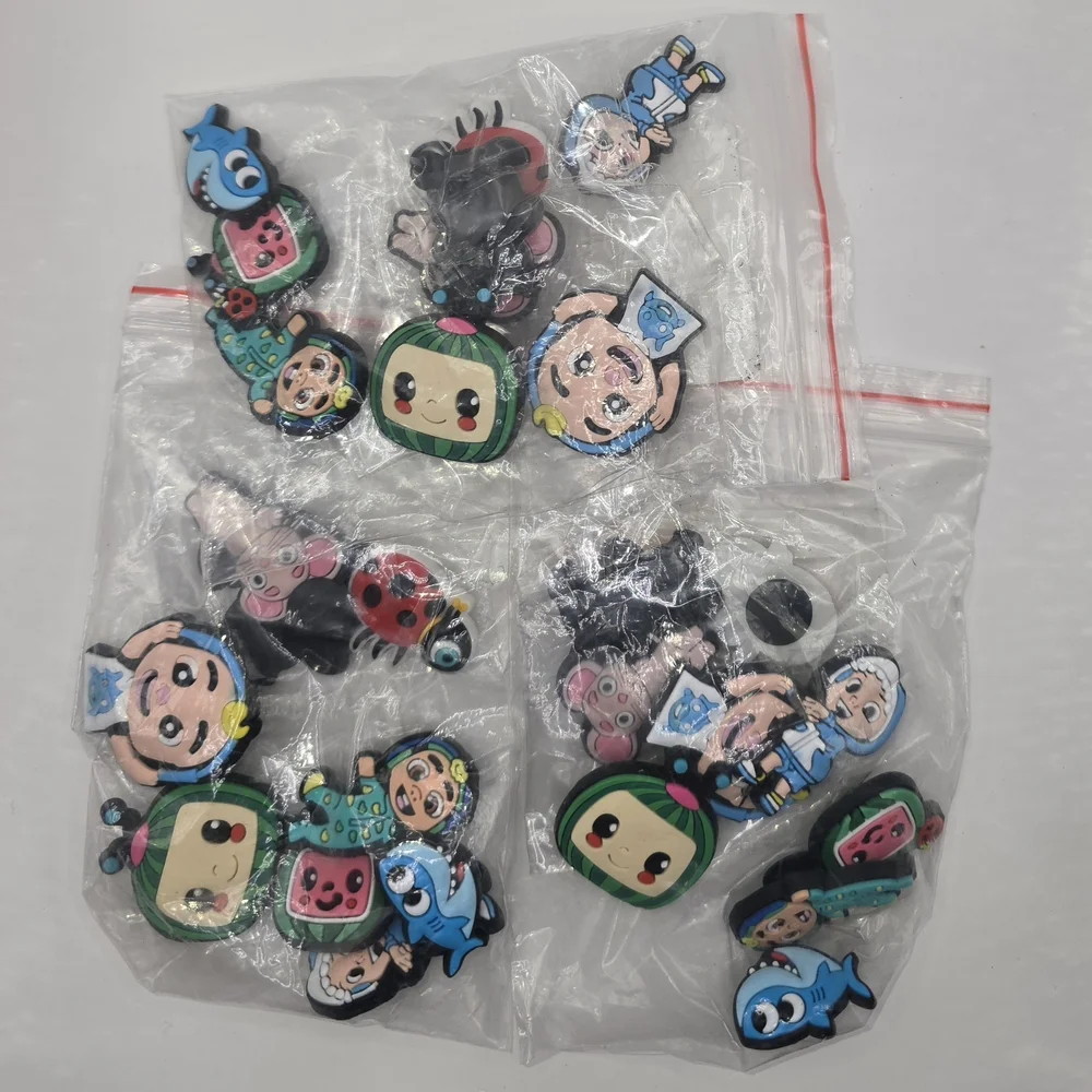 27pcs Cocomelon Croc Charms Lot of 3 Cocomelon Croc Charms